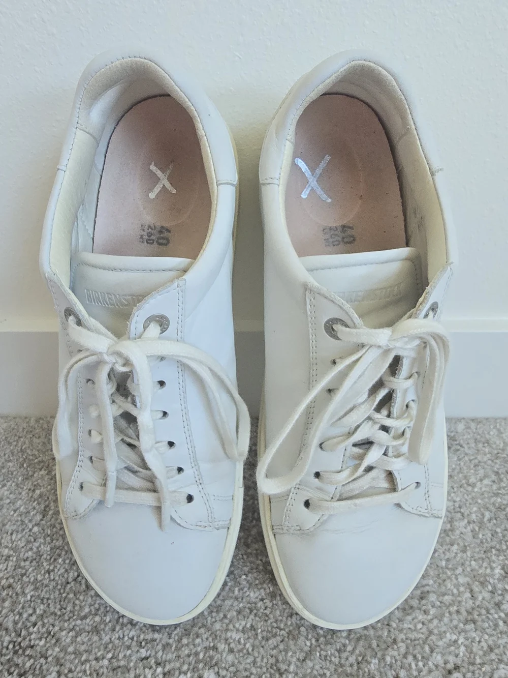Birkenstock Bend Low White Leather Sneakers 40